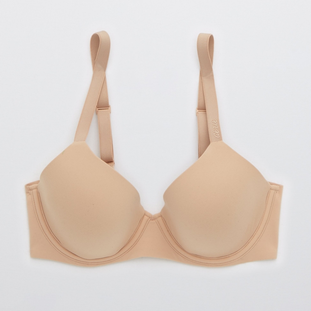 Aerie Smoothez Full Coverage Lightly Lined Bra, Sand, 36A